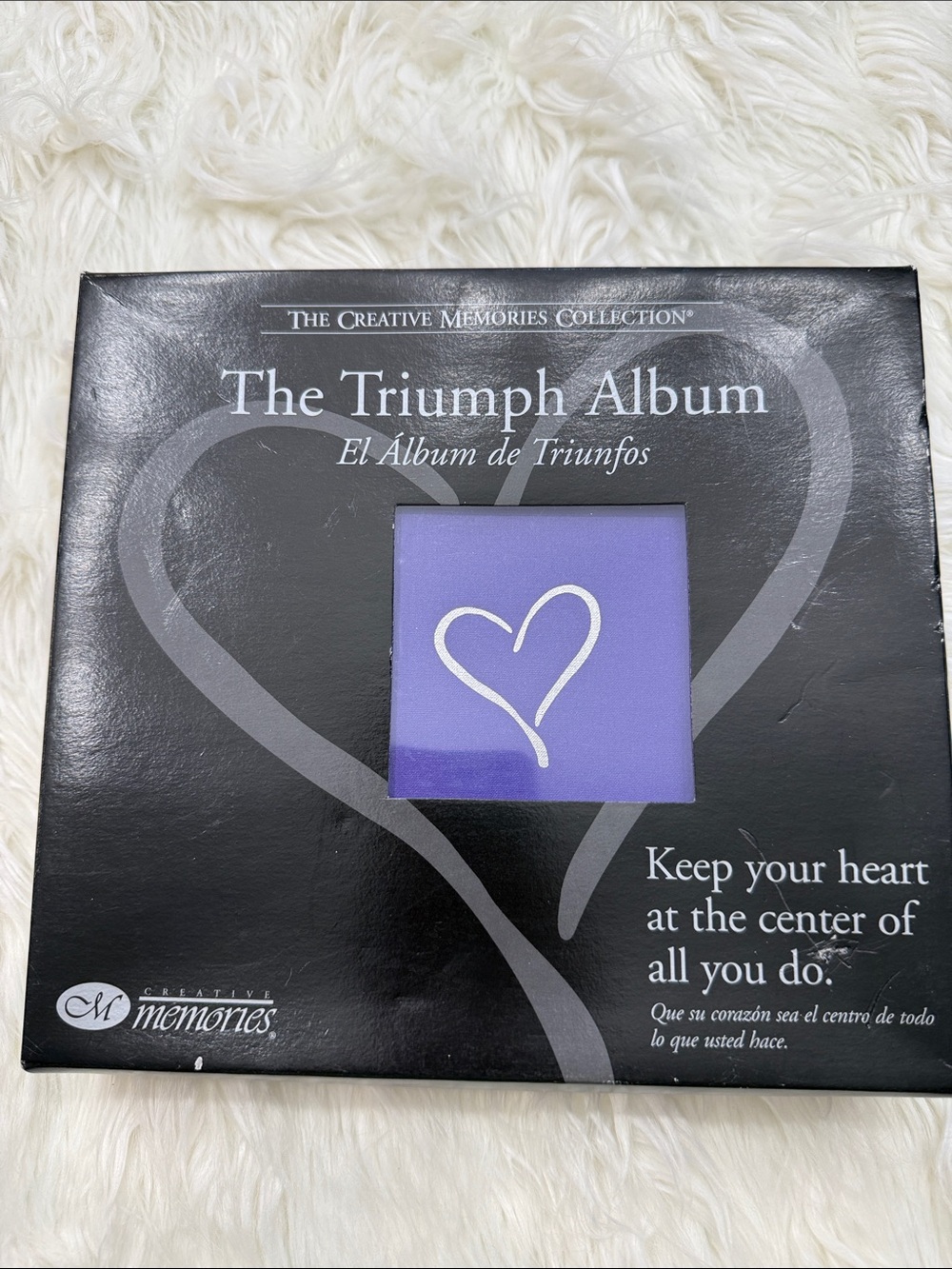 Creative Memories Purple Triumph Album with Heart Motif